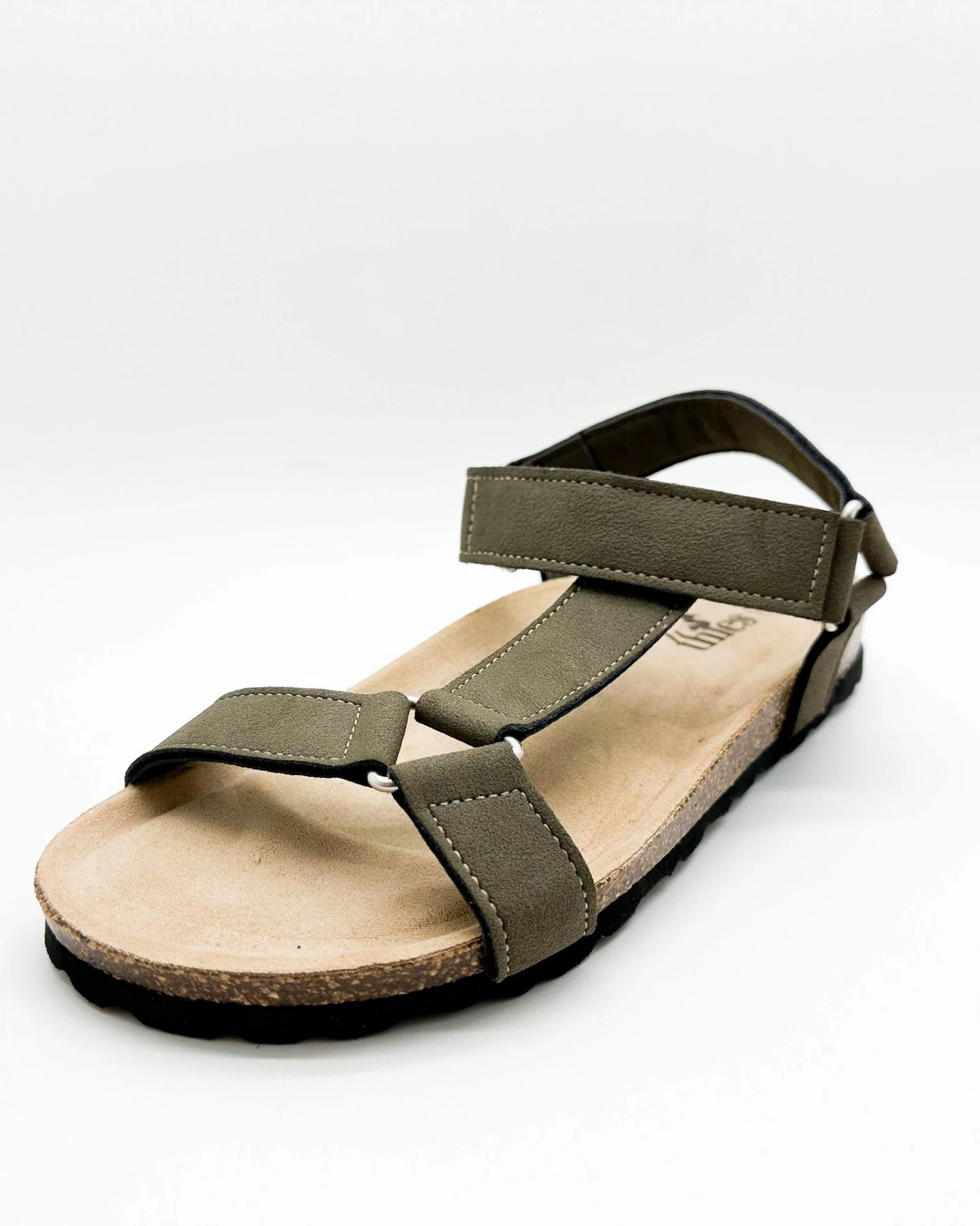 thies Damen vegan Sandalen Eco Bio Trek Kaki – Ansicht 2