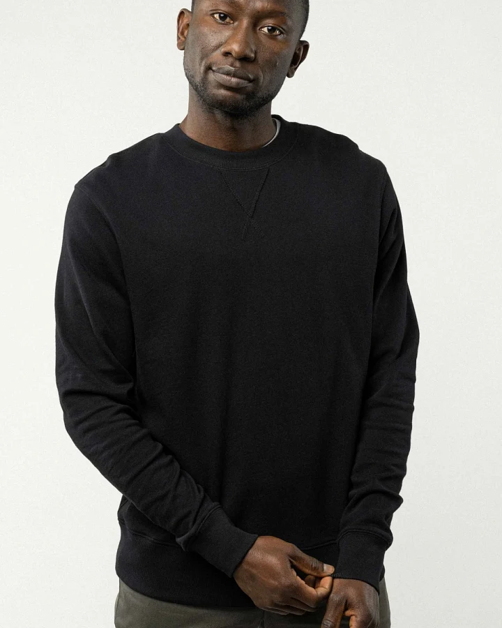 MELA Herren vegan Sweatshirt Adil Schwarz