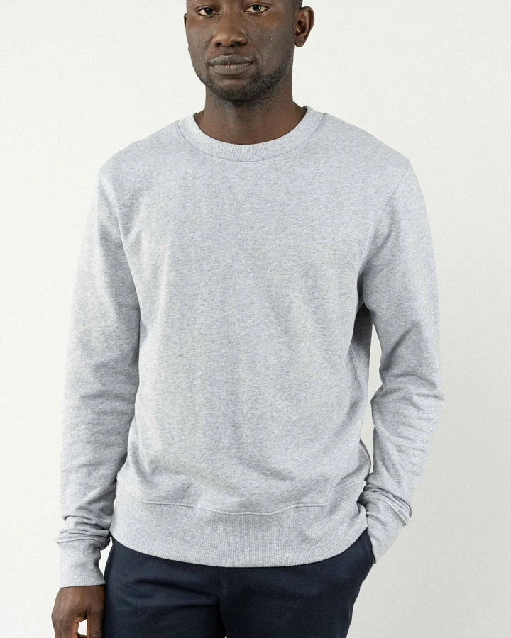 MELA Herren vegan Sweatshirt Adil Grau