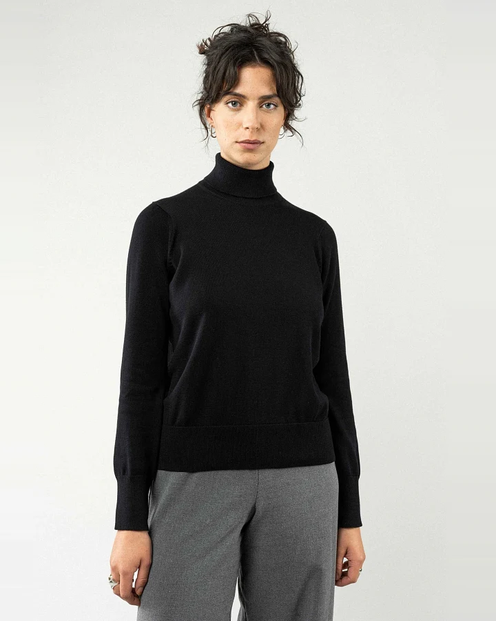 MELA Damen vegan Rollkragenpullover Mayura