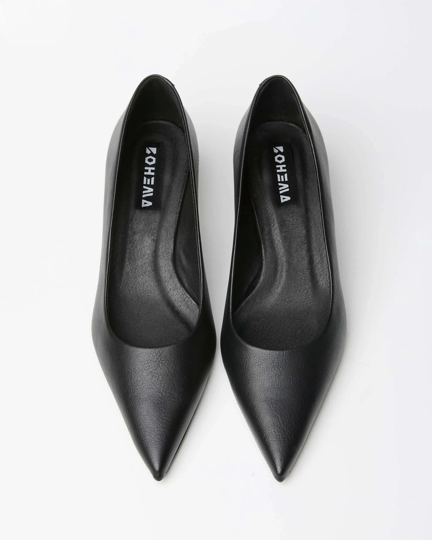BOHEMA Damen vegan Heels Siren Kitten Schwarz – Ansicht 2