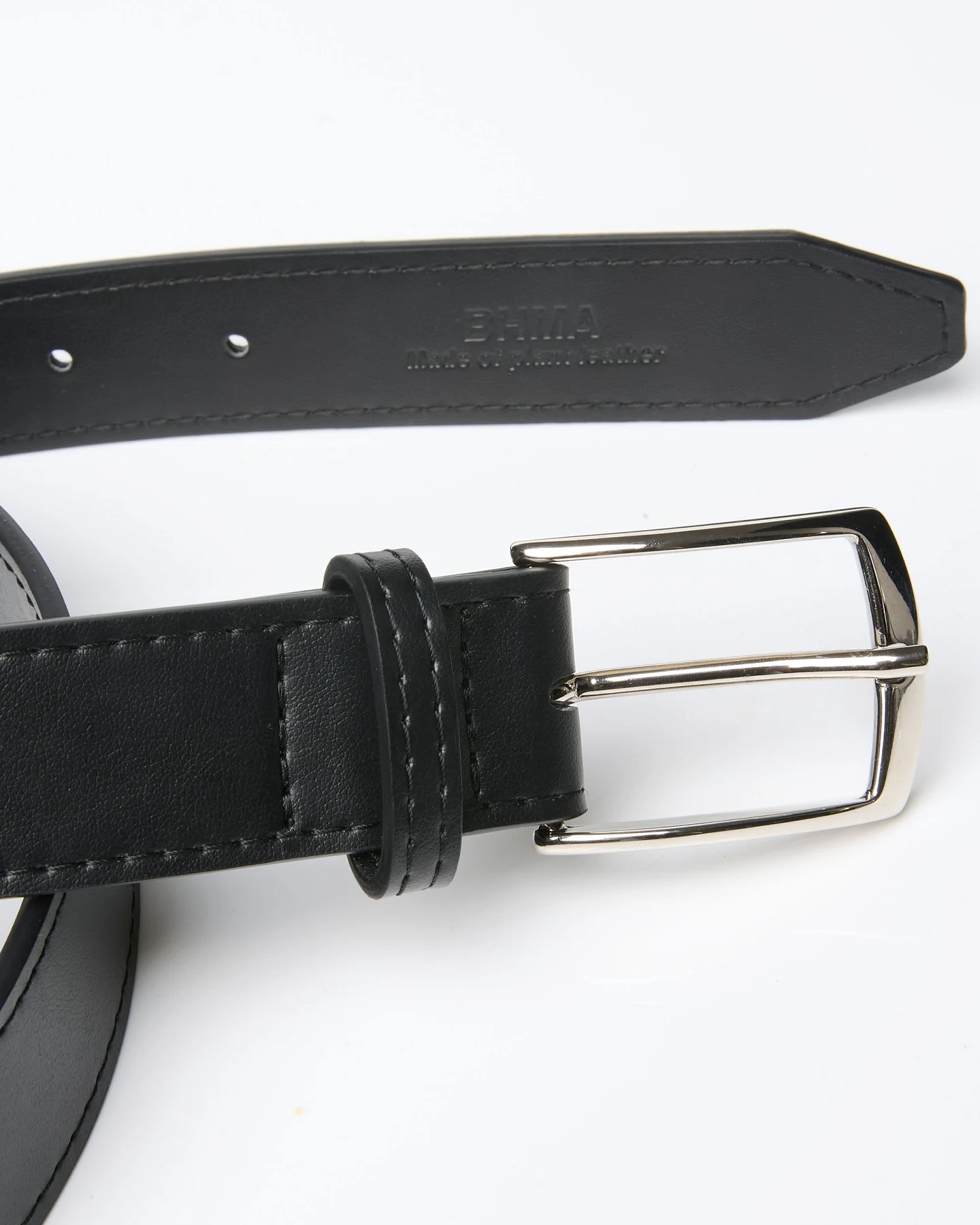 BOHEMA Herren vegan Gürtel Stark Schwarz – Ansicht 2
