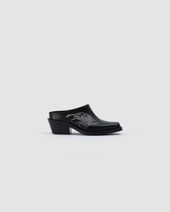 Prev Damen vegan Pantolette Regan Schwarz