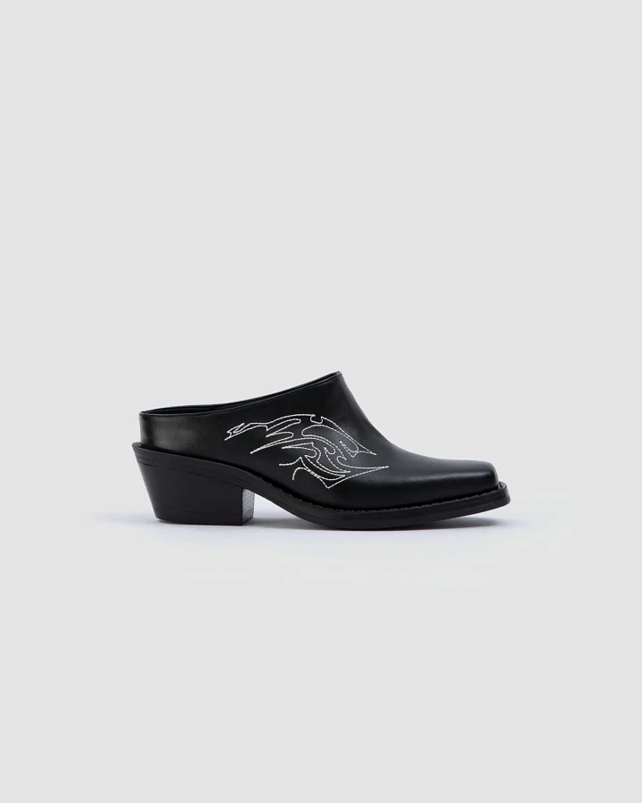 Prev Damen vegan Pantolette Regan Schwarz