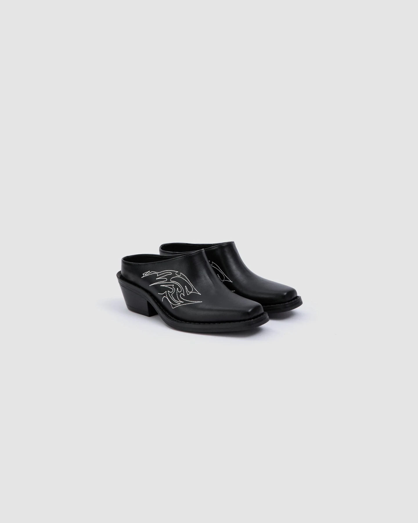 Prev Damen vegan Pantolette Regan Schwarz – Ansicht 2