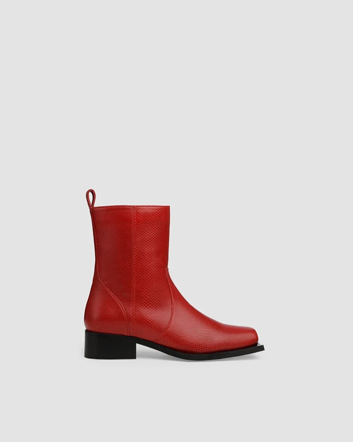 Prev Damen vegan Stiefel Karel Plus Rubinrot