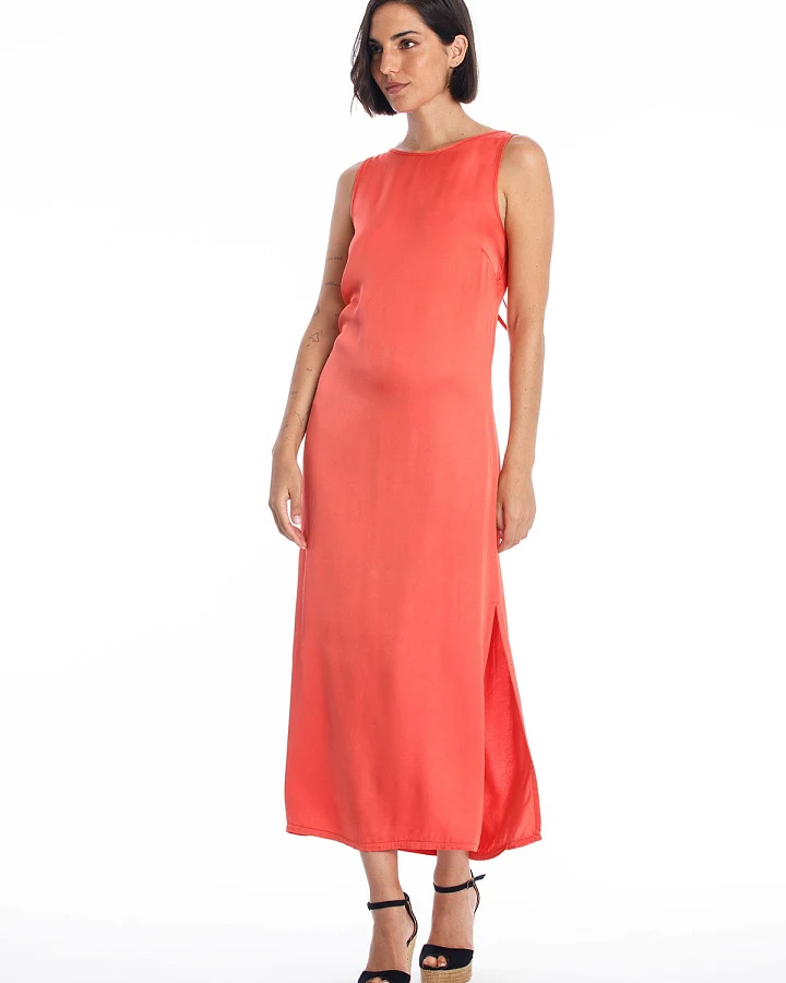 RAVENS VIEW IBIZA Damen vegan Kleid Liv Radiant Red