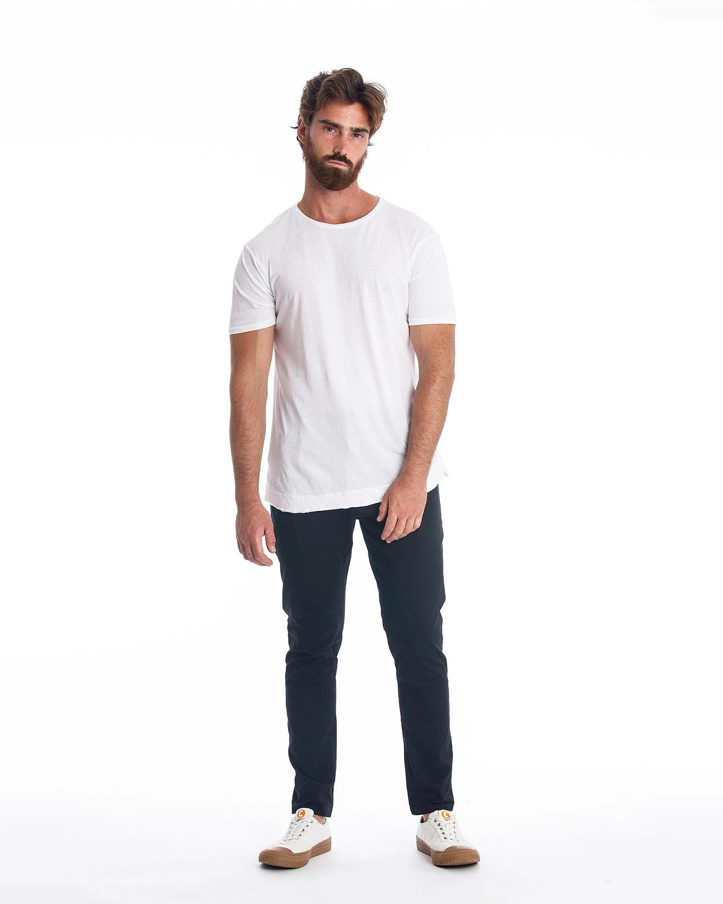 RAVENS VIEW IBIZA Herren vegan T-Shirt Rick Gebogen Weiß – Ansicht 2