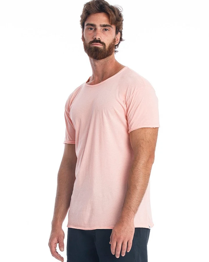 RAVENS VIEW IBIZA Herren vegan T-Shirt Rundhalsausschnitt Pink Panther