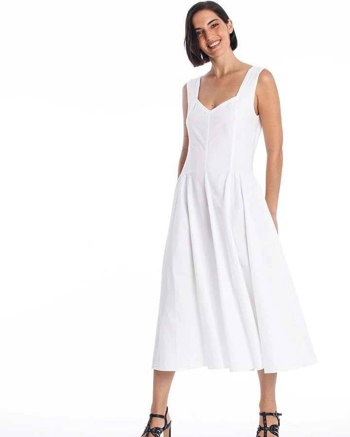 RAVENS VIEW IBIZA Damen vegan Kleid Alaska Weiß