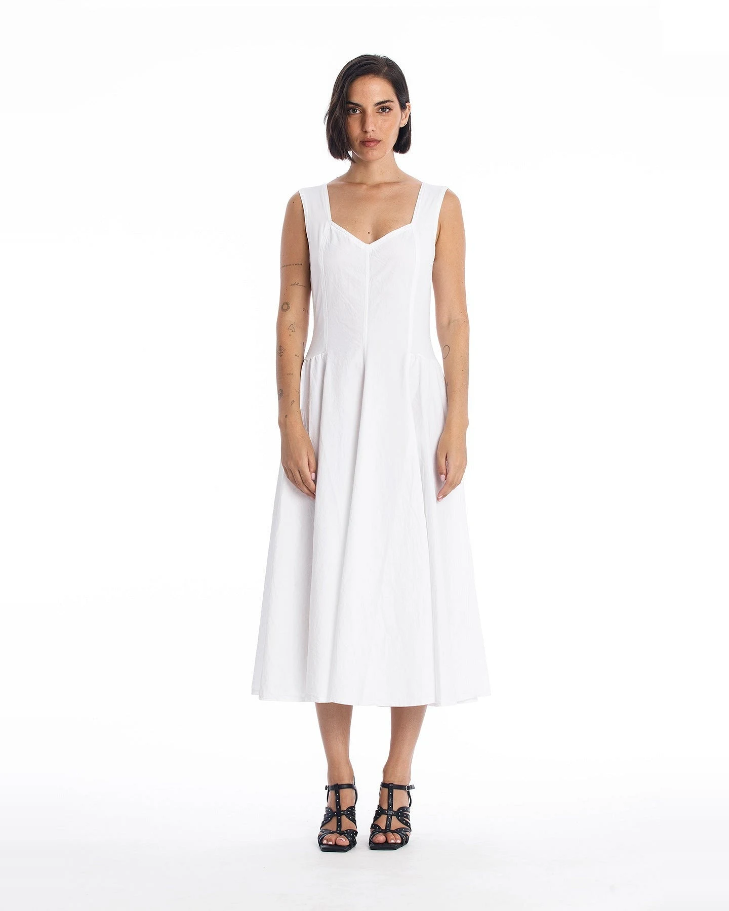 RAVENS VIEW IBIZA Damen vegan Kleid Alaska Weiß – Ansicht 2