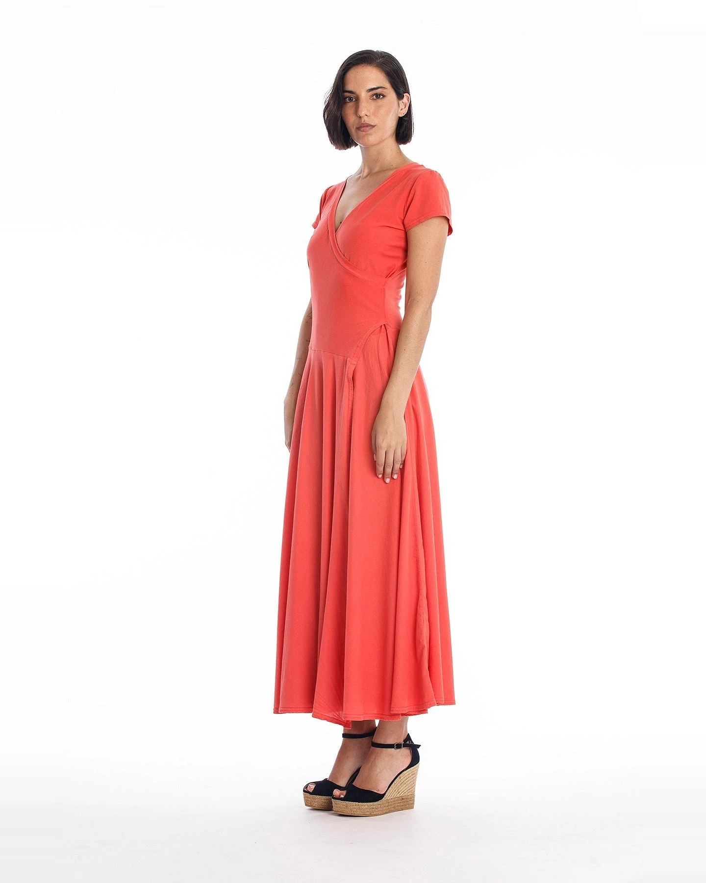 RAVENS VIEW IBIZA Damen vegan Kleid Veronika St Radiant Red – Ansicht 2