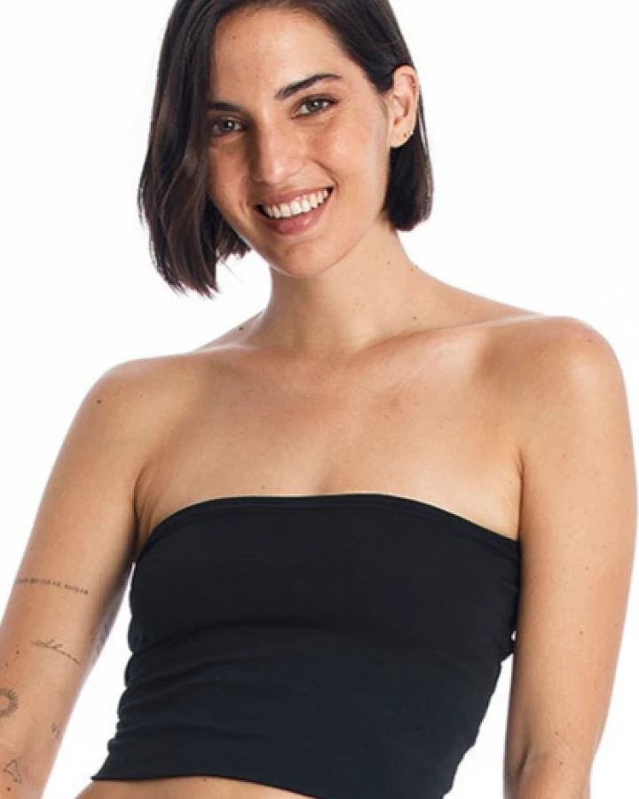 RAVENS VIEW IBIZA Damen vegan Bandana Top Schwarz
