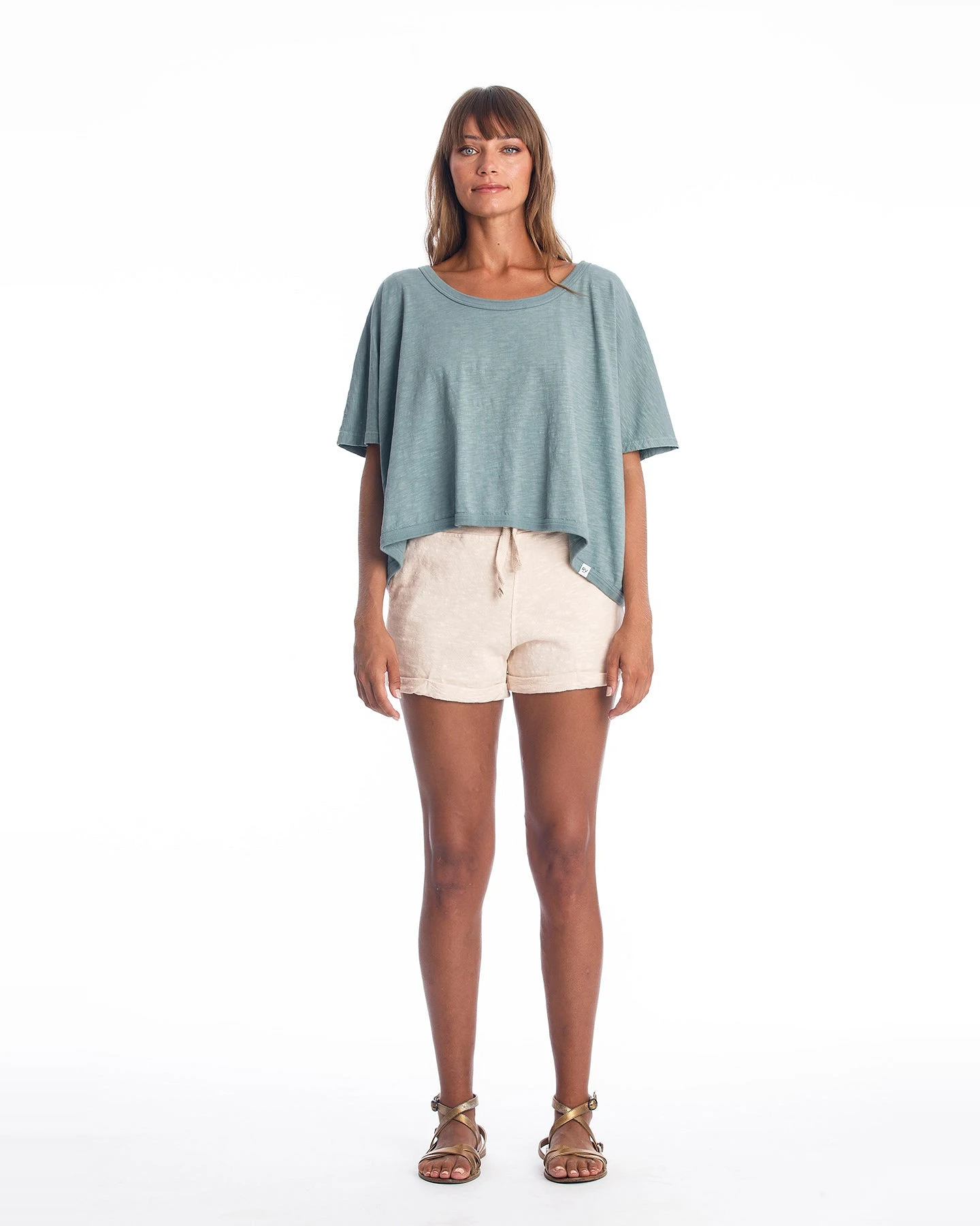 RAVENS VIEW IBIZA Damen vegan Top Square Chinois Grün – Ansicht 2
