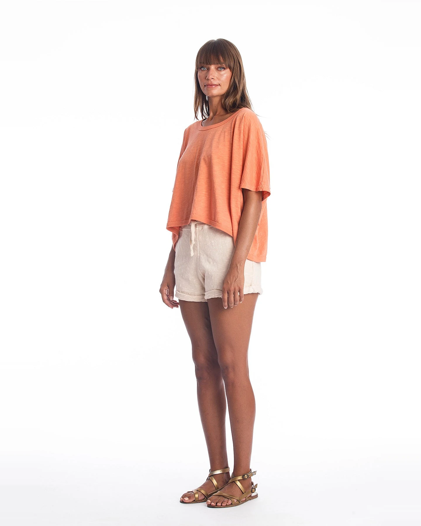 RAVENS VIEW IBIZA Damen vegan Top Square Apricot – Ansicht 2