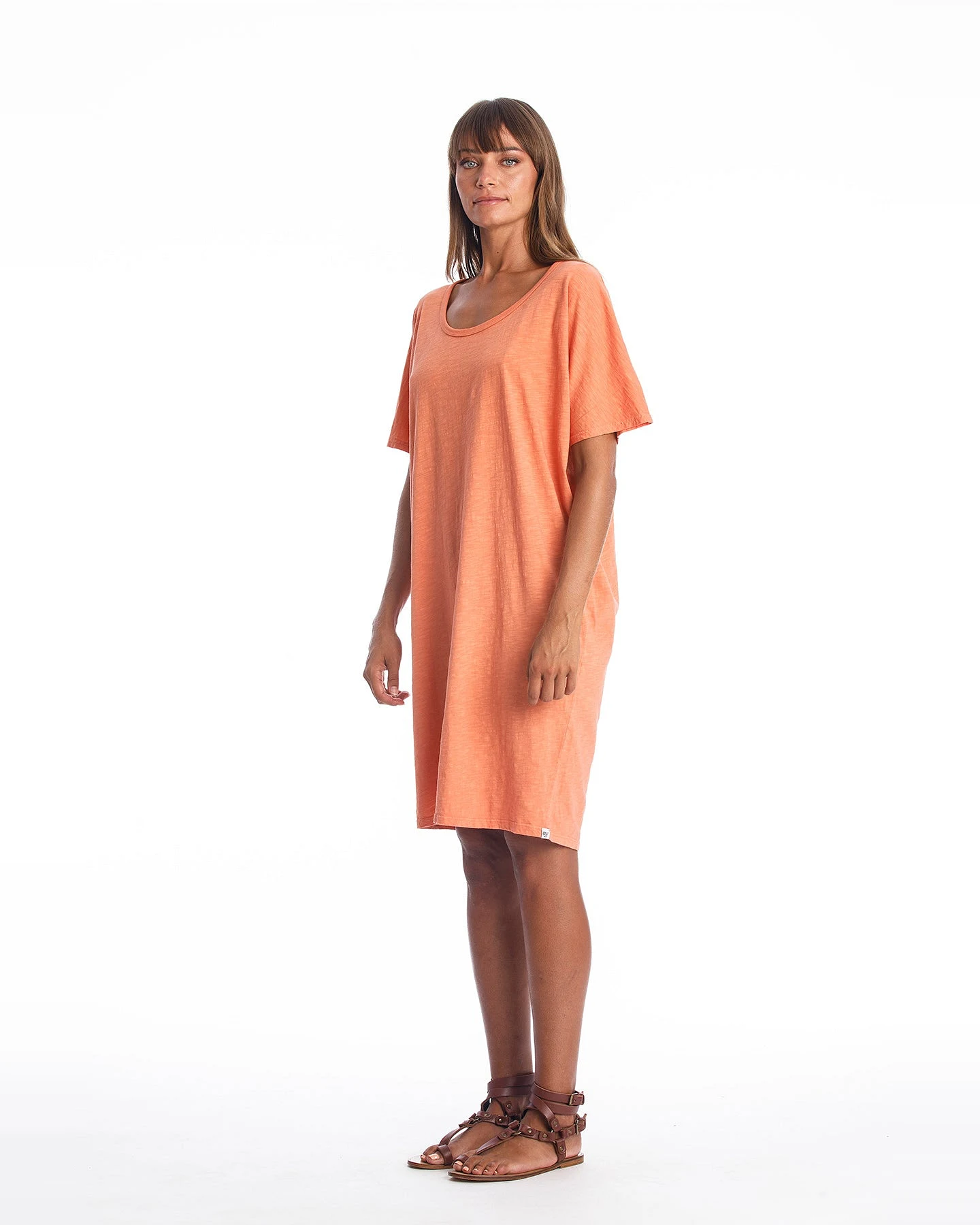 RAVENS VIEW IBIZA Damen vegan Kleid Jane Apricot – Ansicht 2