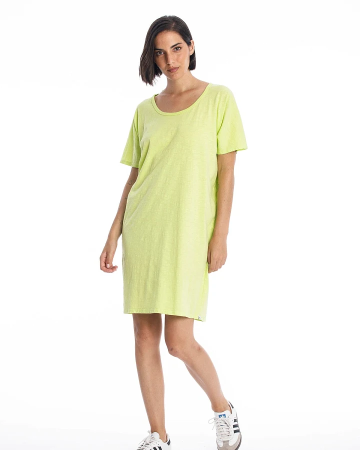 RAVENS VIEW IBIZA Damen vegan Kleid Jane Limonengelb