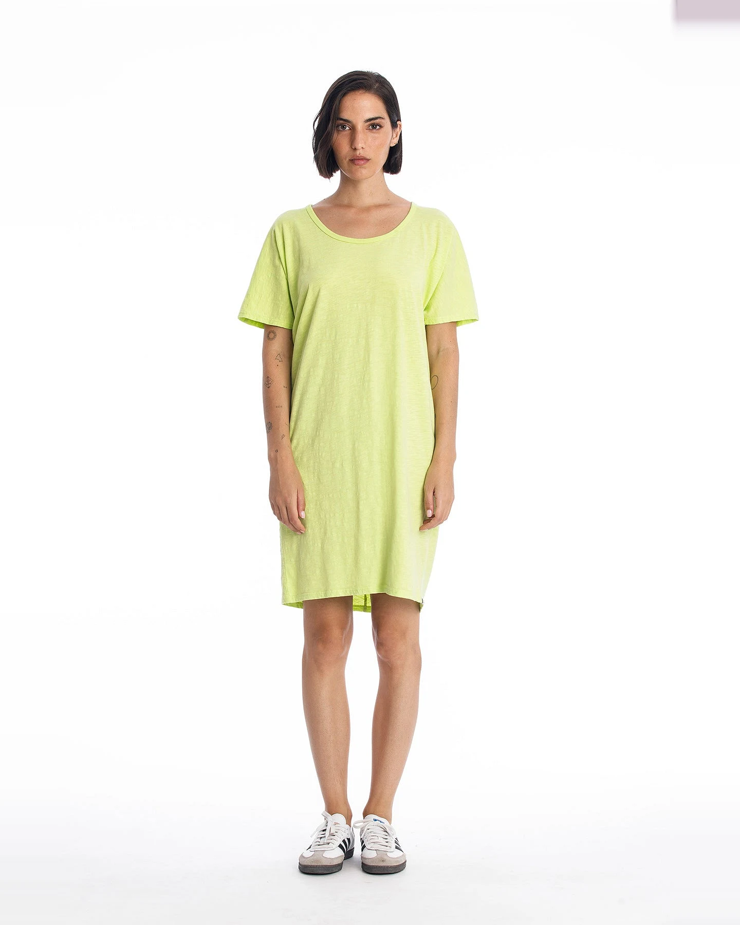 RAVENS VIEW IBIZA Damen vegan Kleid Jane Limonengelb – Ansicht 2
