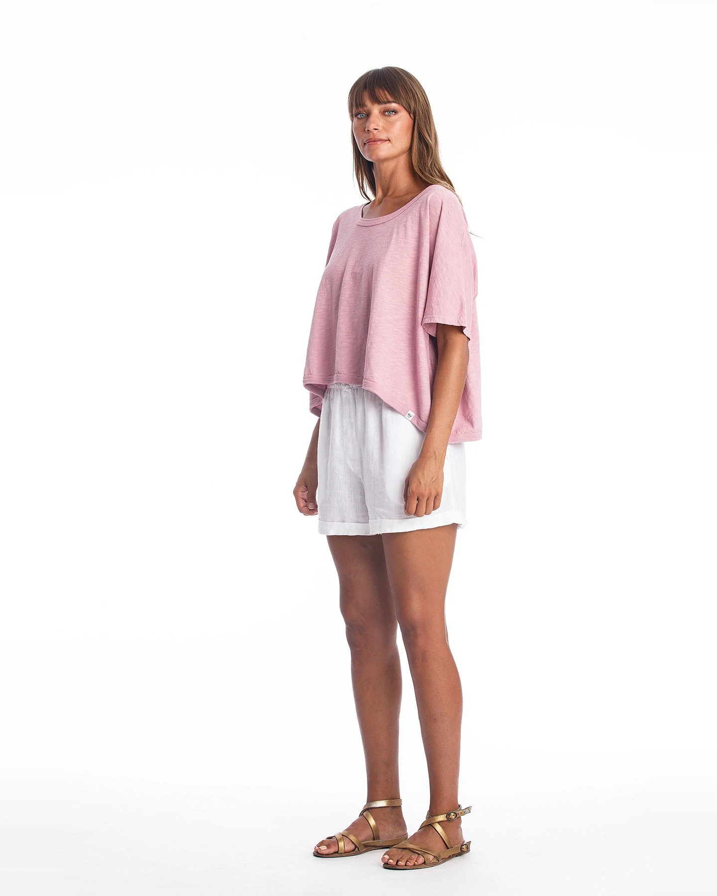 RAVENS VIEW IBIZA Damen vegan Top Square Malva Pink – Ansicht 2