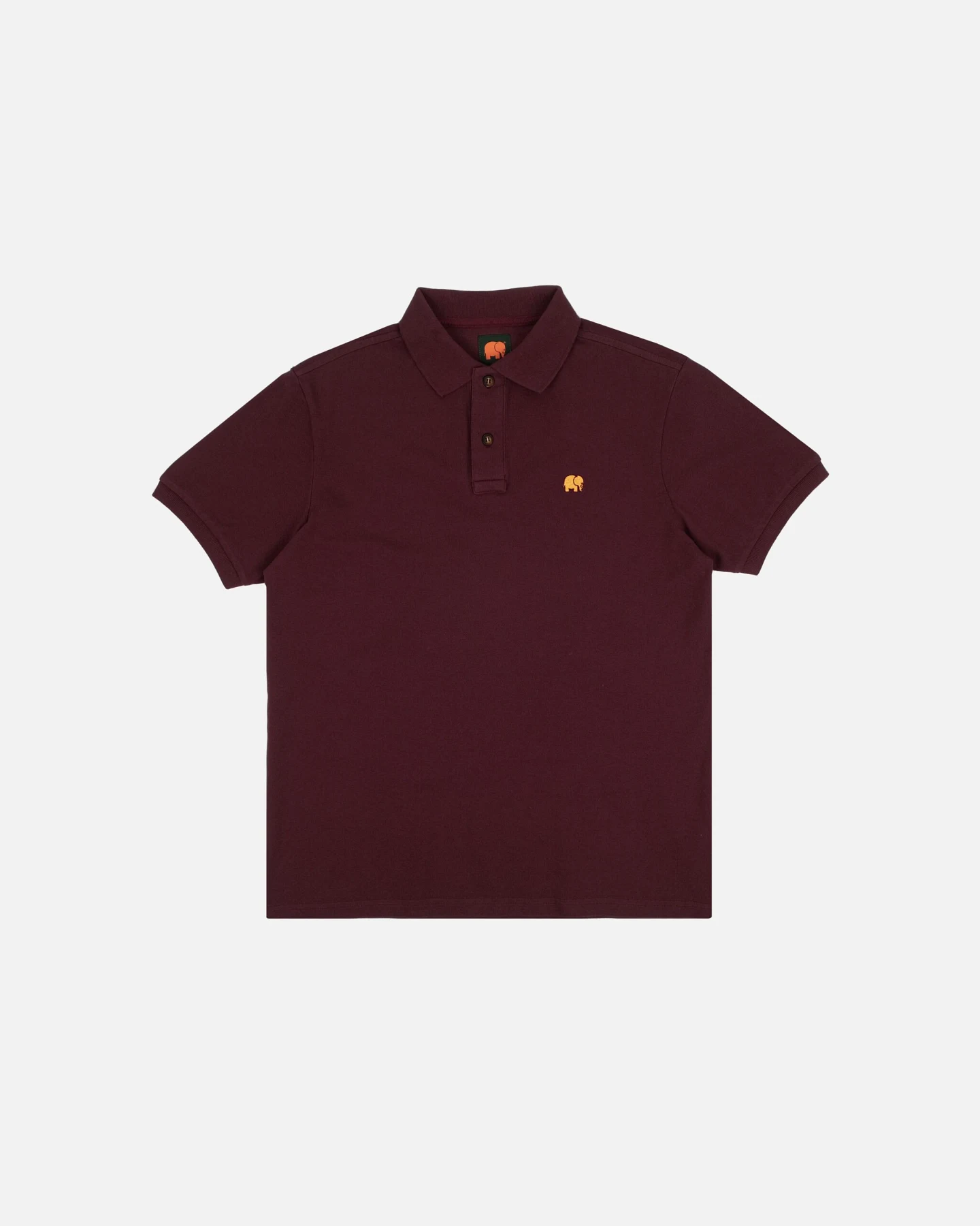 Trendsplant Herren vegan Poloshirt Essential Burgundy – Ansicht 2