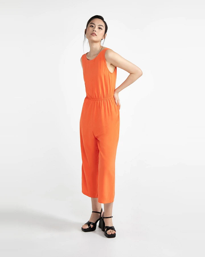 LOVJOI Damen vegan Jumpsuit Staine Tangerine Orange