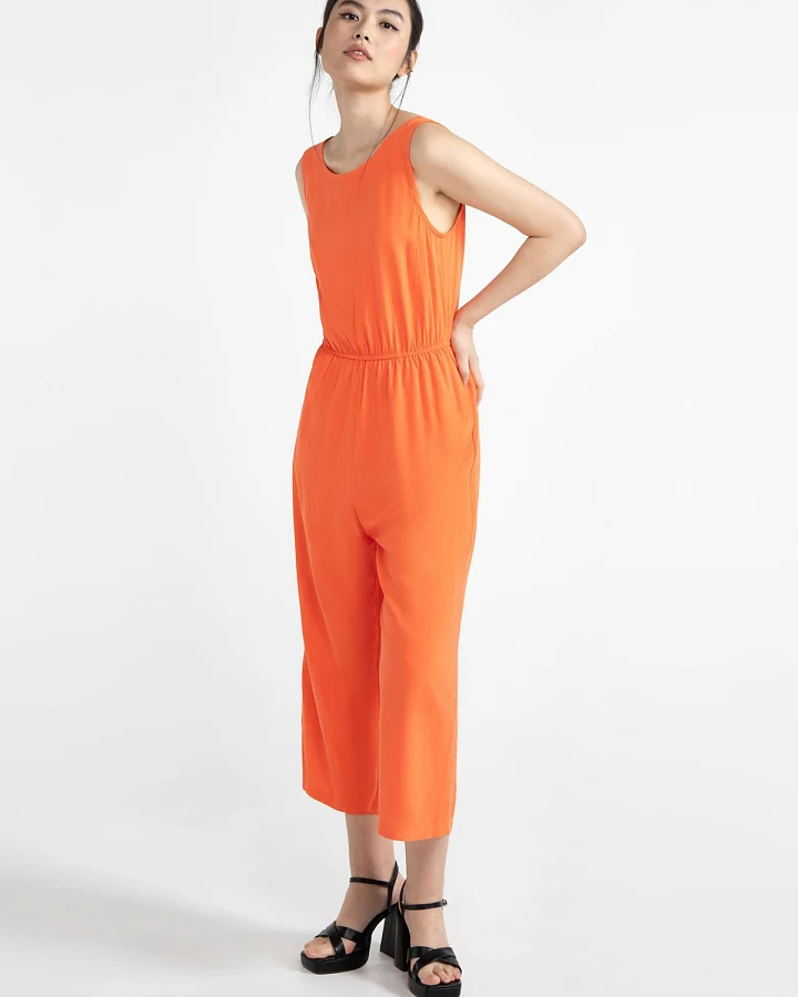 LOVJOI Damen vegan Jumpsuit Staine Tangerine Orange