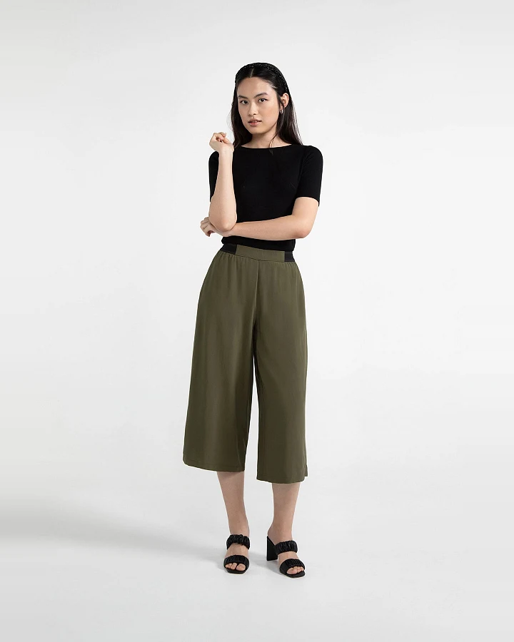 LOVJOI Damen vegan Culotte Tavira Olive