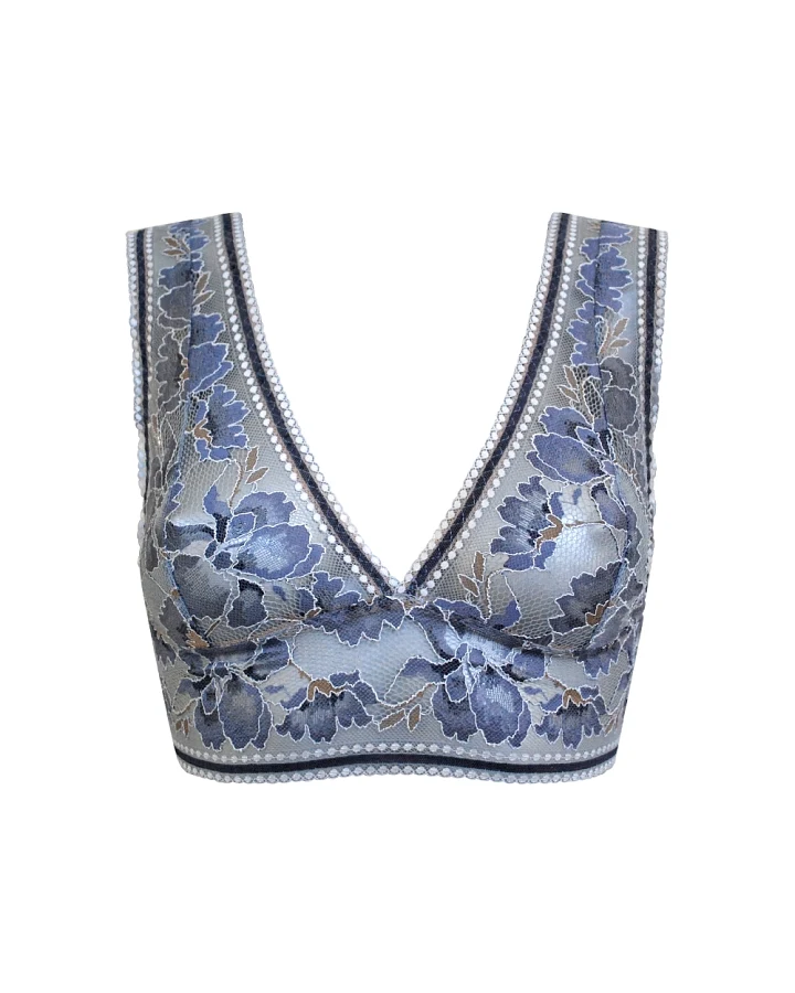 Anekdot Damen vegan Bralette Blau Bernstein