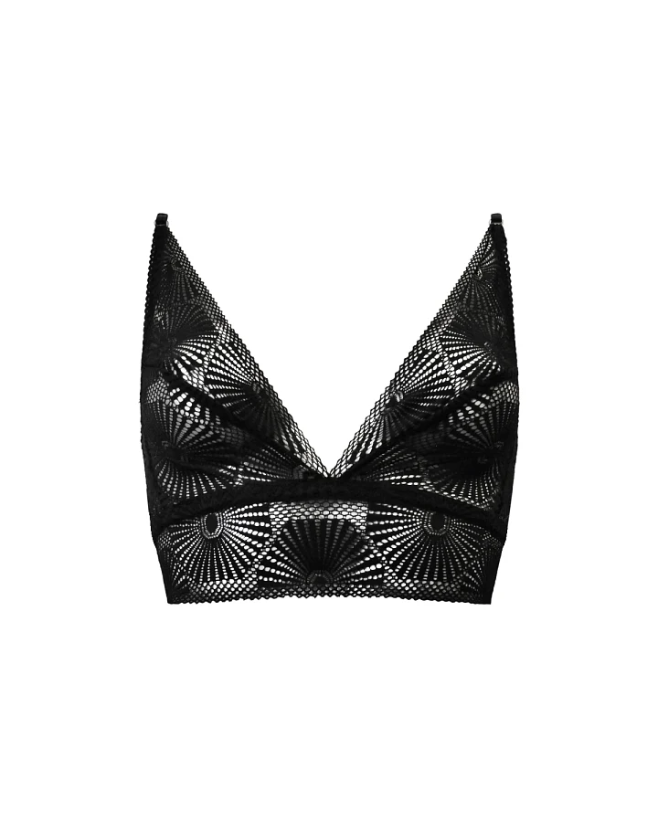 Anekdot Damen vegan Bralette Sun Schwarz