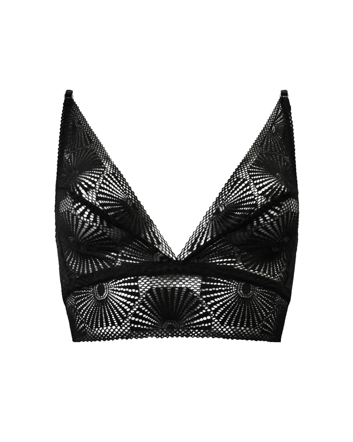 Anekdot Damen vegan Bralette Sun Schwarz