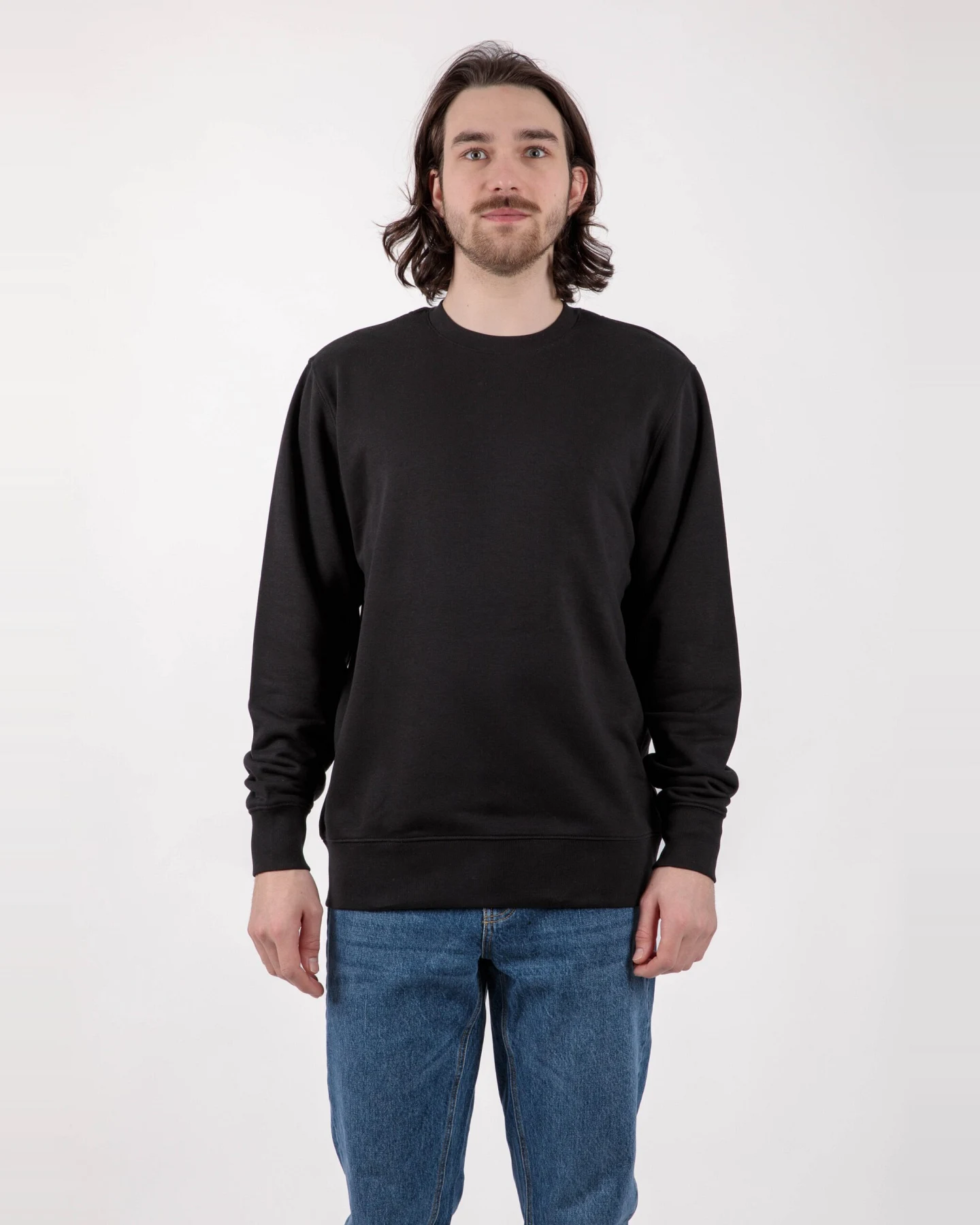 TORLAND Herren vegan Pullover Matcher Unisex Schwarz – Ansicht 2