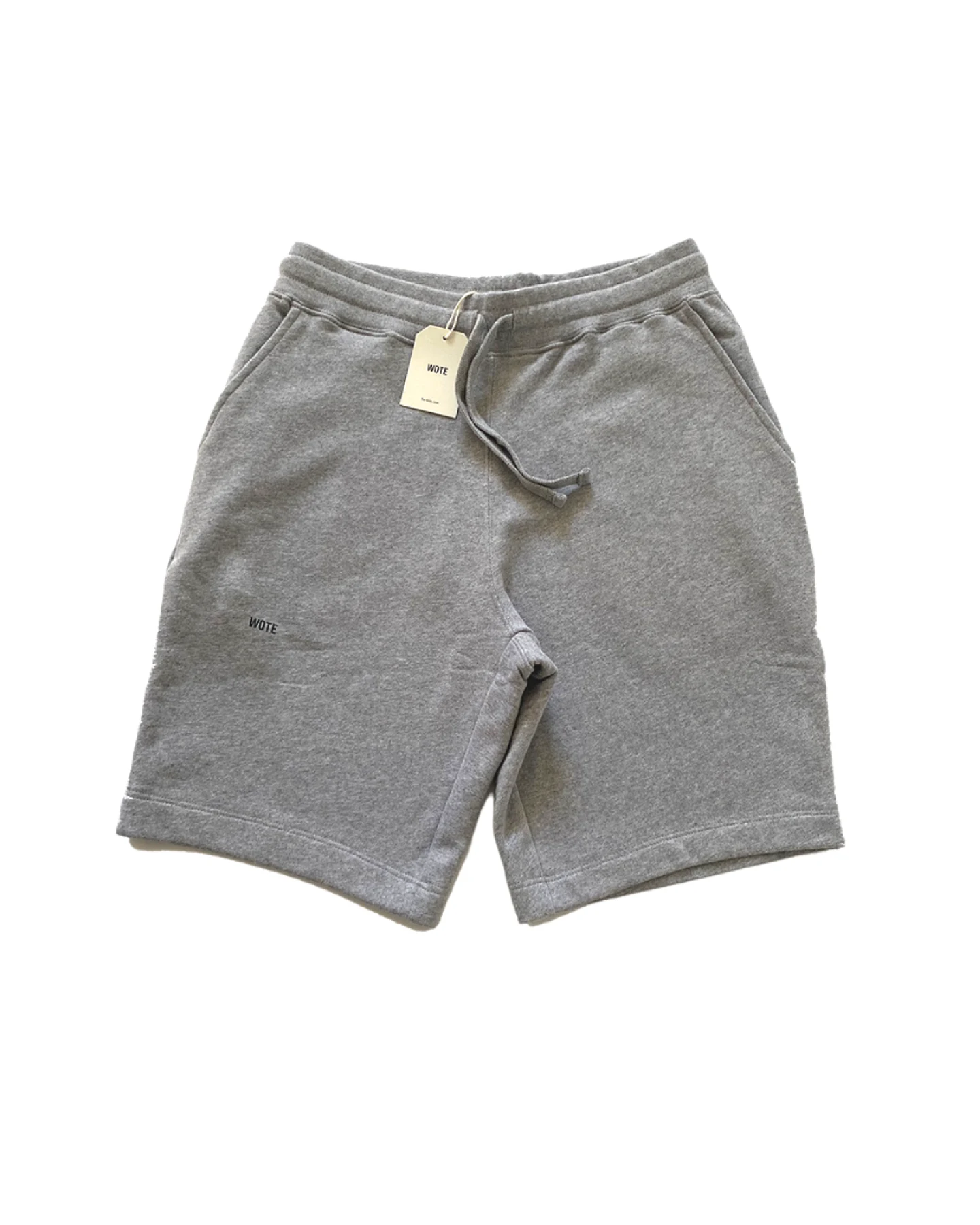 WOTE Herren vegan Sweatshorts Grau-Melange – Ansicht 2