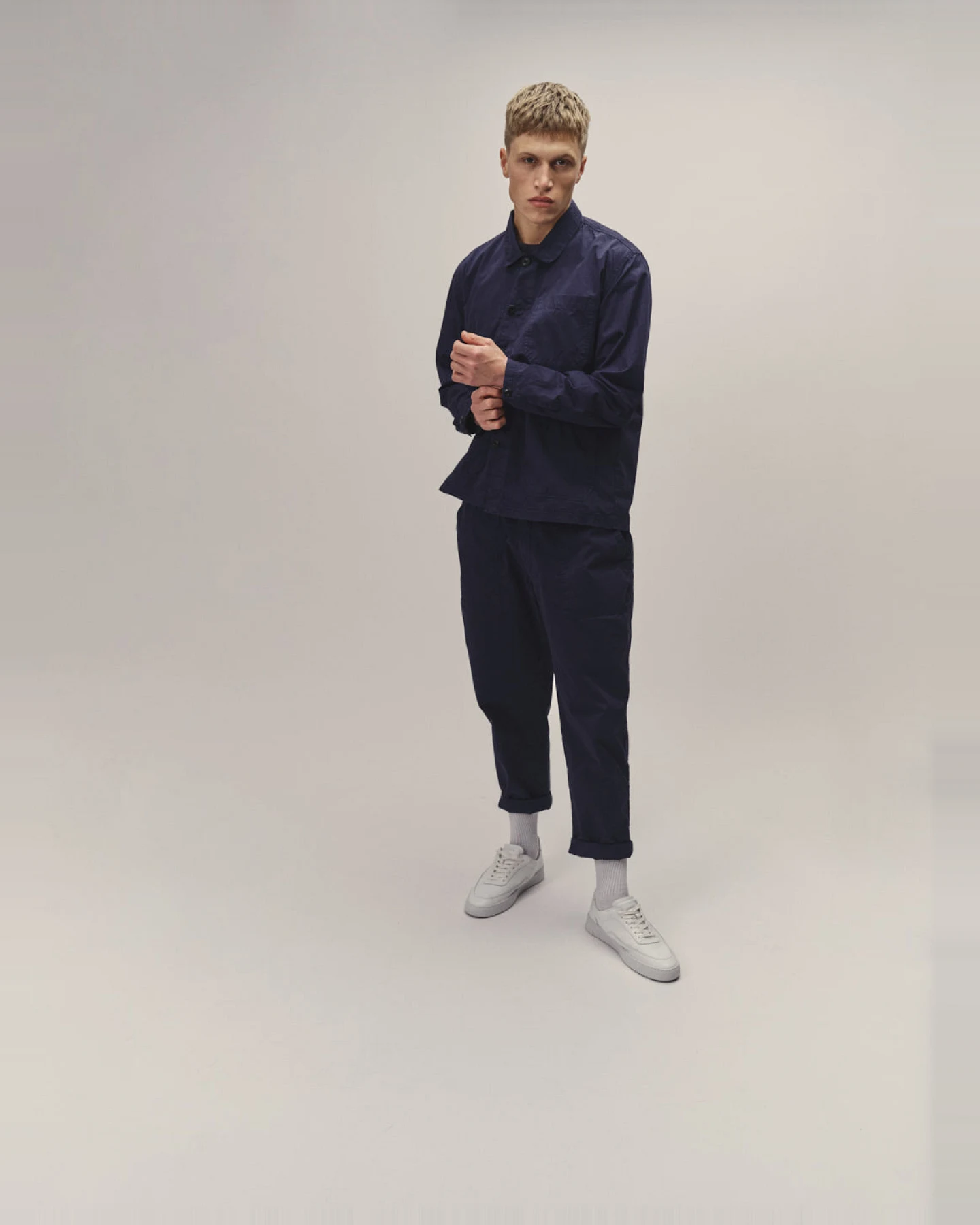 WOTE Herren vegan Jacke Dunkelblau – Ansicht 2