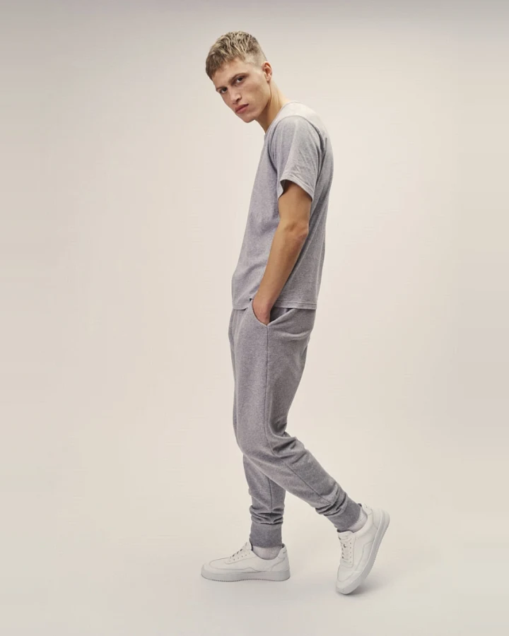 WOTE Herren vegan Sweatpants Grau-Melange