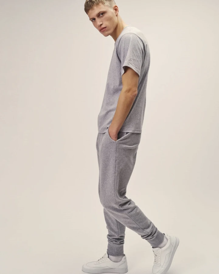 WOTE Herren vegan Sweatpants Grau-Melange