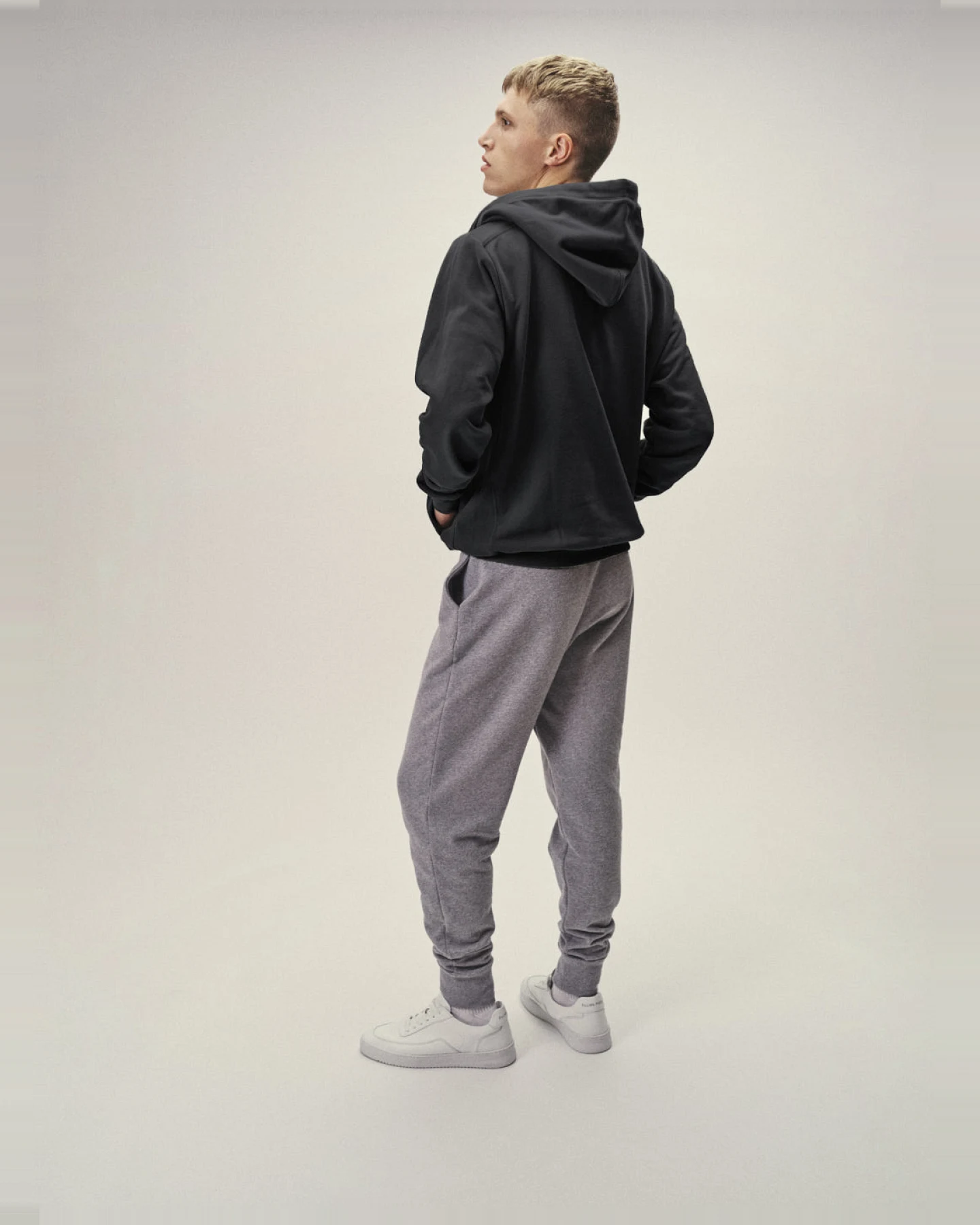 WOTE Herren vegan Sweatshirt Anthrazit – Ansicht 2