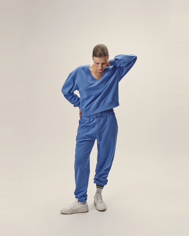 WOTE Damen vegan Sweatpants Blau
