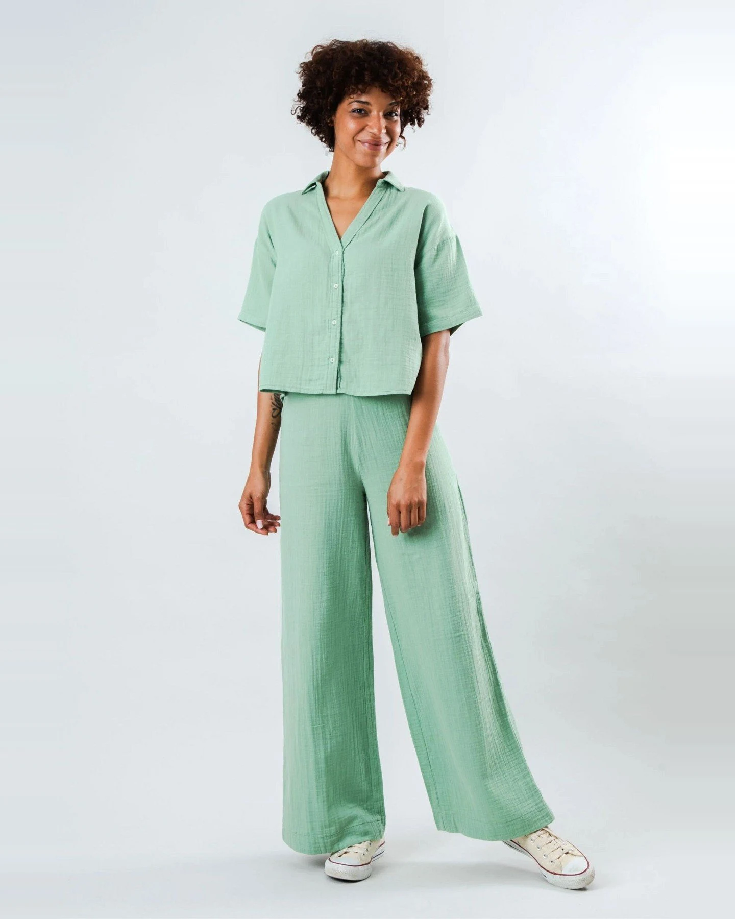 Bluse Bubble Oversize Cropped – Ansicht 2
