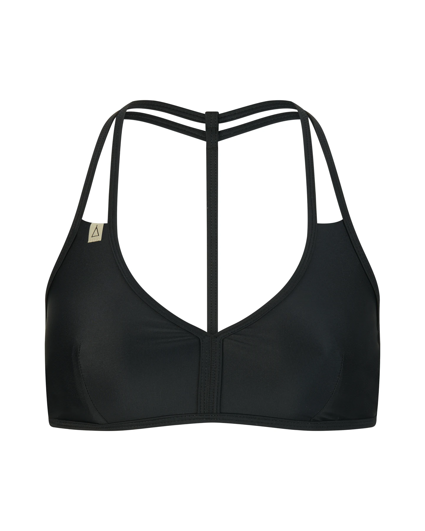 Inaska Damen vegan Bikinioberteil Neckholder Free Klassisch Schwarz – Ansicht 2