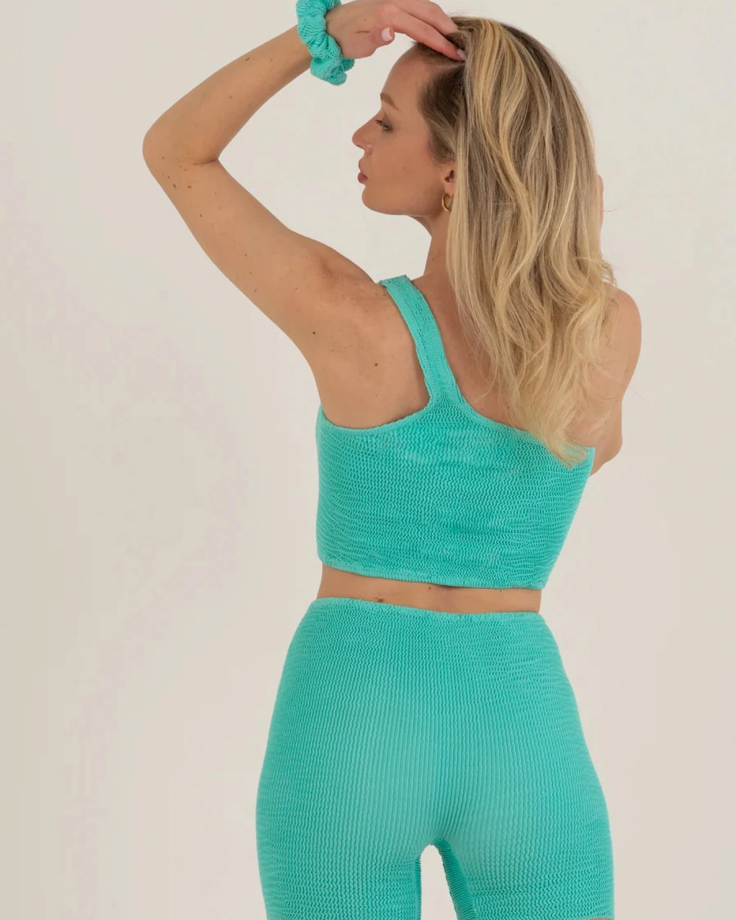 CALAMOON Damen vegan Shorts Mintgrün – Ansicht 2