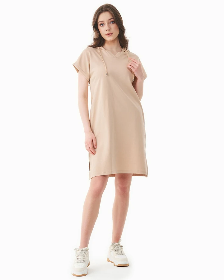 ORGANICATION Damen vegan Kleid Soft Beige