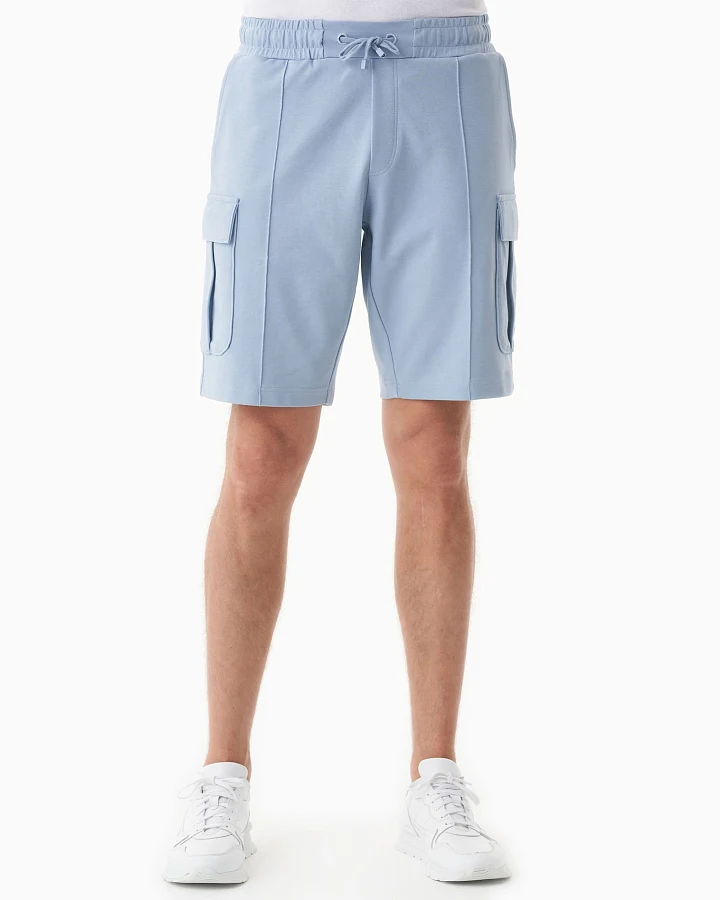 ORGANICATION Herren vegan Sweatshorts Cargo Eisblau