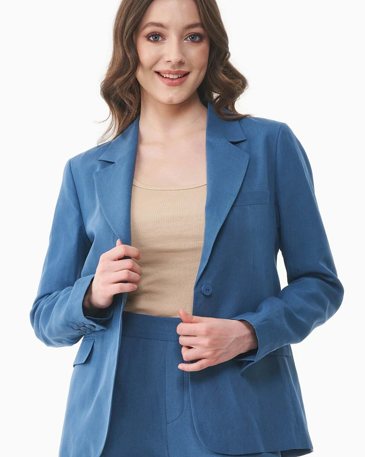 ORGANICATION Damen vegan Blazer Hellmarine