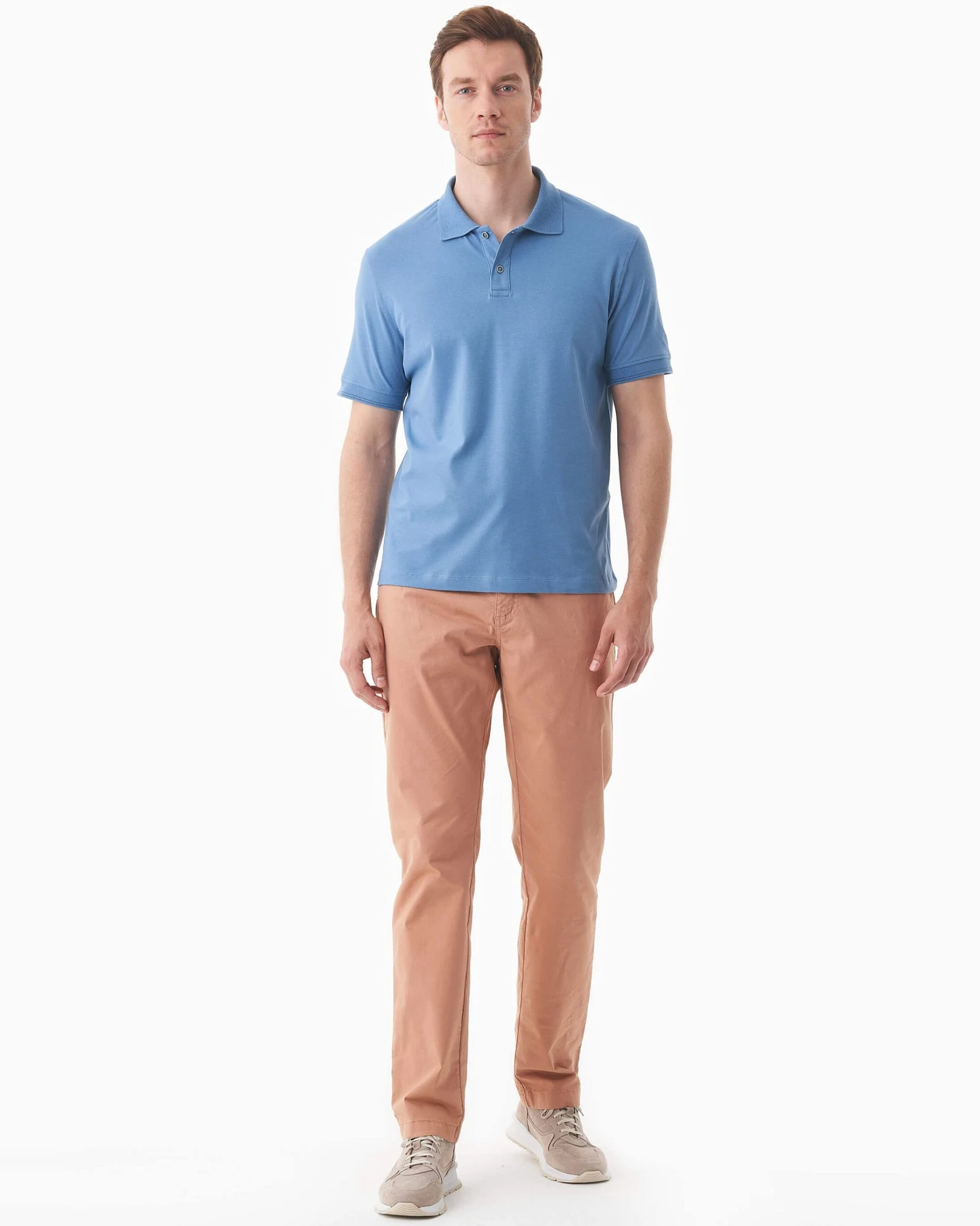 ORGANICATION Herren vegan Polohemd Coronet Blau – Ansicht 2