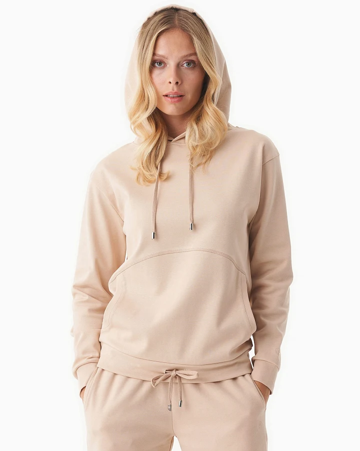 ORGANICATION Damen vegan Hoodie Lightweight Soft Beige