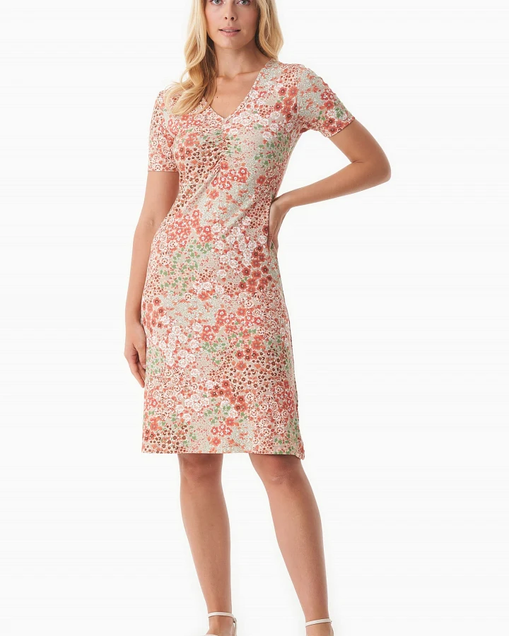 ORGANICATION Damen vegan Jersey Kleid Mit Blumenmuster Bloom Baby