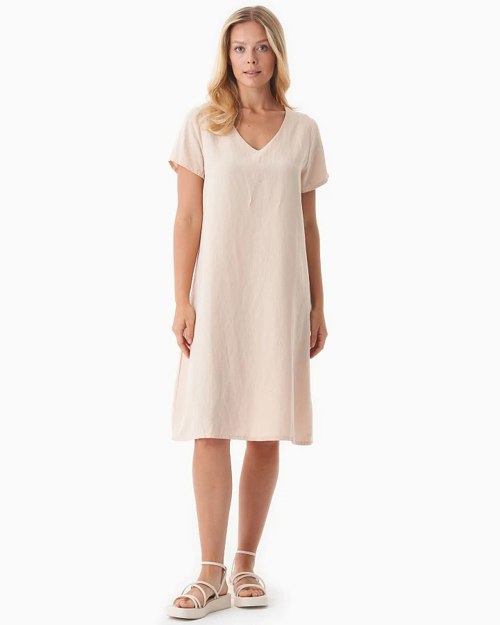 ORGANICATION Damen vegan Kleid Soft Beige