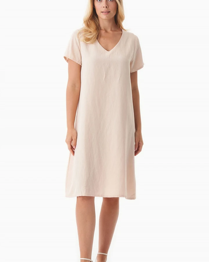 ORGANICATION Damen vegan Kleid Soft Beige