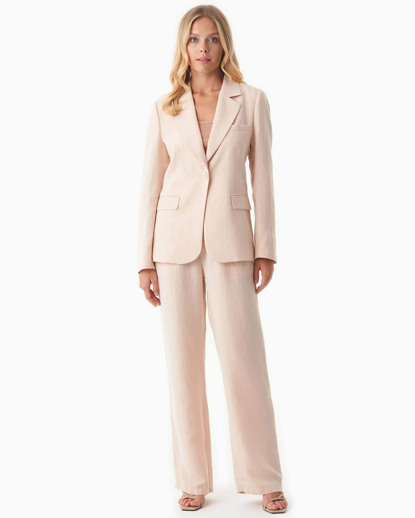 ORGANICATION Damen vegan Blazer Soft Beige – Ansicht 2