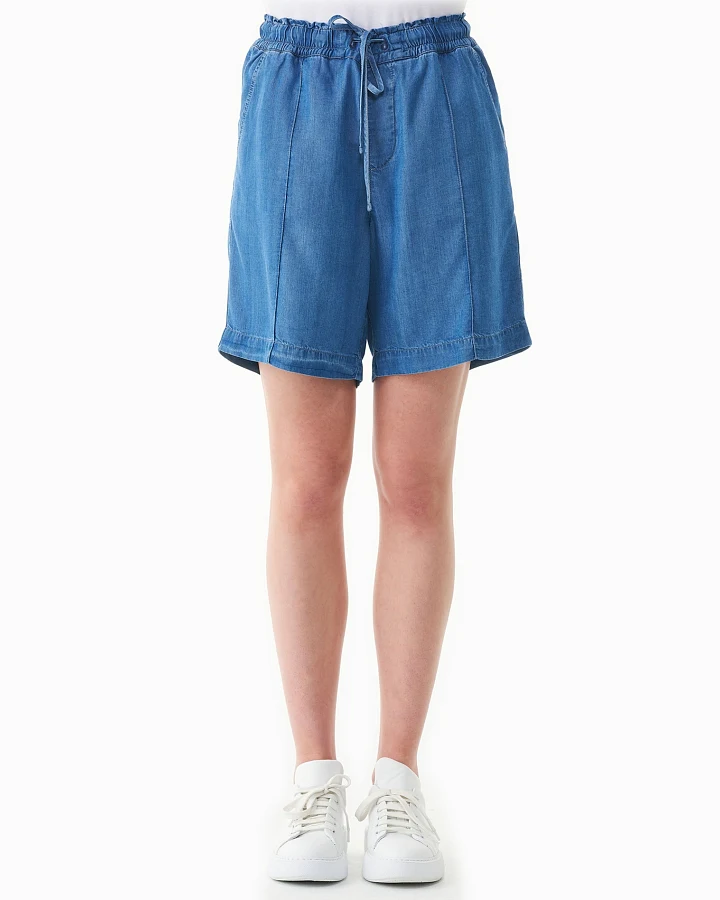 ORGANICATION Damen vegan Shorts A Denim Look Hellblau
